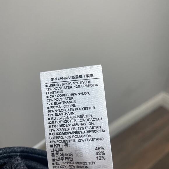 Gapfit XS Activewear Slim Straight Ankle Leggings Pants Gray Stretch - Picture 8 of 11